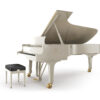 Piano à queue STEINWAY & SONS D-274 Blanc Ivoire Brillant