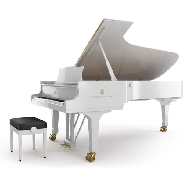 Piano à queue STEINWAY & SONS D-274 Blanc Brillant