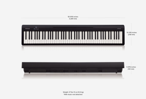 Piano numérique portable ROLAND FP10 Noir Mat